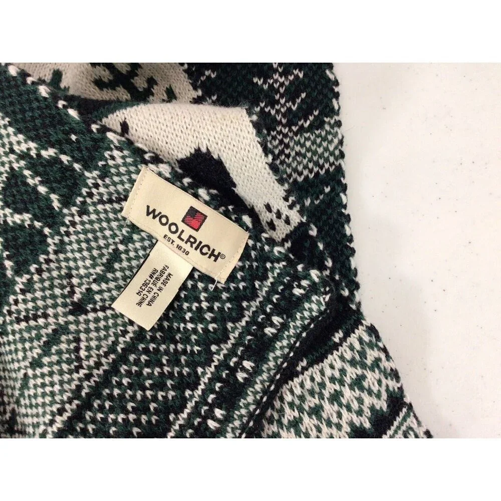 Woolrich Nordic Winter Scarf Animal Print